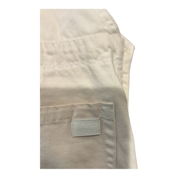 ZEE.GEE.WHY. Beige Cotton Overall Shorts Women’s Size M Frayed Hem Romper - Picture 7 of 8